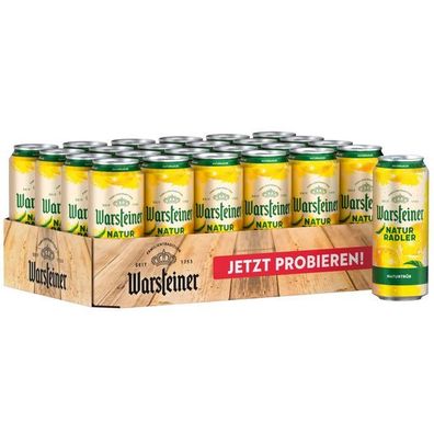 Warsteiner Radler 2,5 % Vol. 0,5 L Dose, 24er Pack (24x0,5 L) EINWEG Pfand