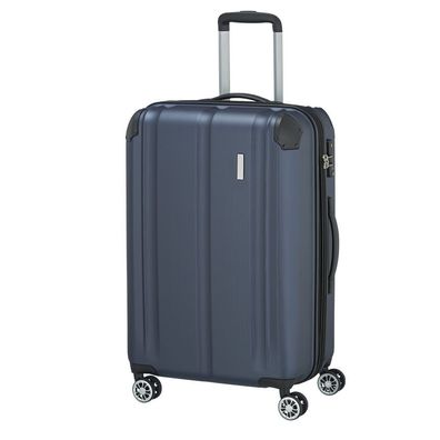 Travelite City 4w Trolley M 073048, marine, Unisex