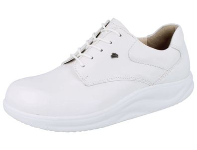 FINN Comfort Finnamic Pretoria Damen Herren Halbschuhe Schnürschuhe weiss Nappa Glatt