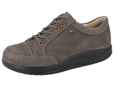 FINN Comfort Finnamic Huelva Herren Halbschuhe Schnürschuhe braun mud Nabuk