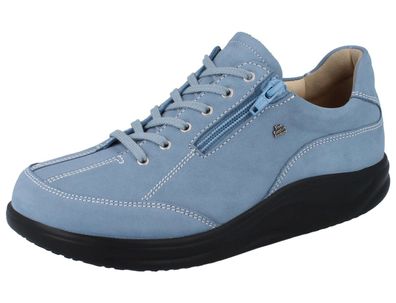 FINN Comfort Finnamic Otaru Damen Halbschuhe Schnürschuhe blau blue Nubukleder