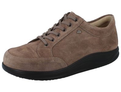 FINN Comfort Finnamic Huelva Herren Halbschuhe braun beige oxide Velourleder