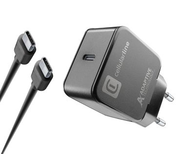 Cellularline USB-C Charger Kit für Samsung 15W Black