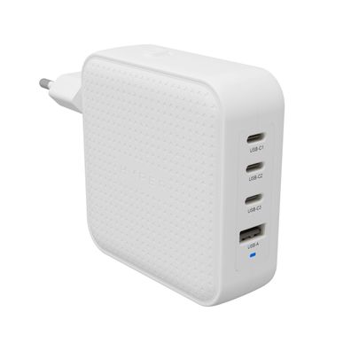 Hyper HyperJuice 100W USB-C GaN Travel Charger (3C+1A) - White