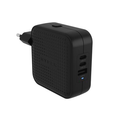 Hyper HyperJuice 70W USB-C GaN Travel Charger (3C+1A) - Black