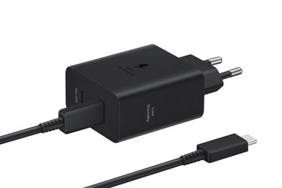 Samsung Schnellladegerät 50W Power Duo + 5A Kabel T5020 Black