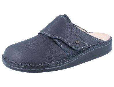 FINN Comfort Amalfi Damen Herren Clogs blau blue Hillcrest Glattleder