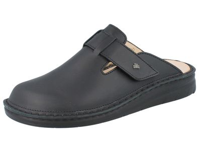 FINN Comfort Petare Herren Clogs schwarz Nuri Nubukleder