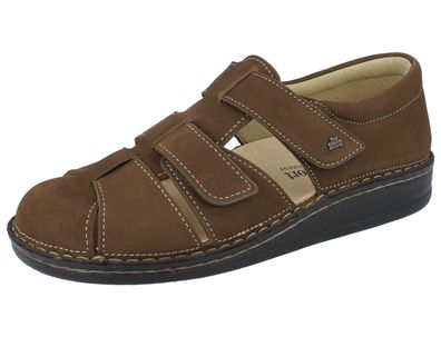 FINN Comfort Athos Herren Sandalen braun chestnut Oilbuk Nubukleder