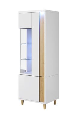 Vitrine MARCO 160X200 Standvitrine LED Beleuchtung Schrank Farben Seitenwahl !