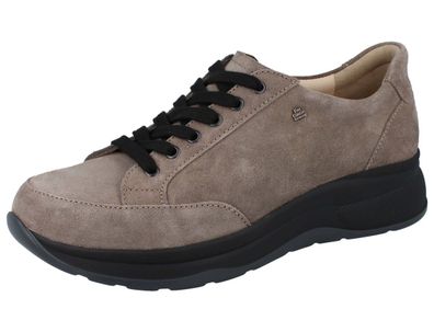 FINN Comfort Nottingham Herren Schnürschuhe grau oxide Soft Nubukleder