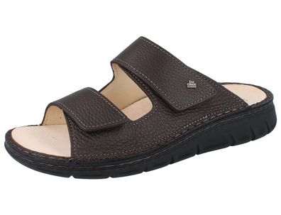 FINN Comfort Rab Herren Pantolette braun coffee Hillcrest Glattleder