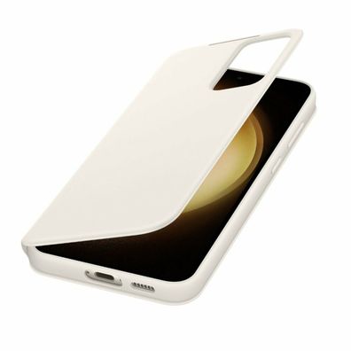 Samsung Smart View Wallet Hülle Galaxy S23+ Creme EF-ZS916CUE