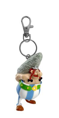 Asterix & Obelix Obelix mit Hinkelstein Schlüsselanhänger Keychain