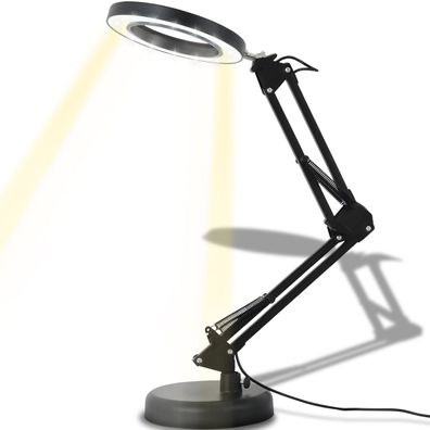 LED Schreibtischlampe Schwenkarm Architektenlampe, Schwarz Retoo