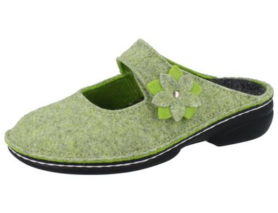 FINN Comfort Arlberg Damen Clogs grün apple DoubleFilz