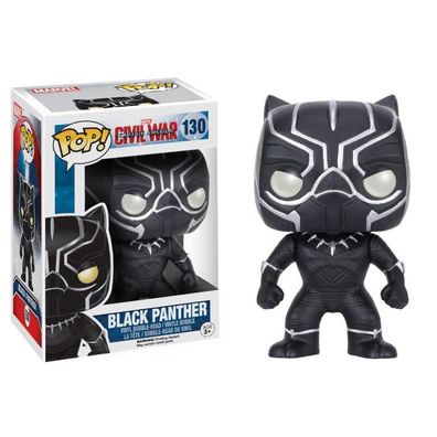 Funko POP! Marvel: Captain America Civil War Black Panther Wackelkopf Vinylfigur