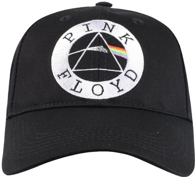 Offizielle Pink Floyd Schwarze Cap mit Circle Logo - Rockoff Merchandise Kappen, Hüte