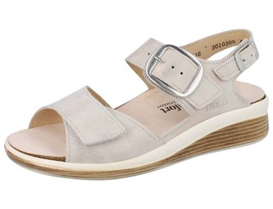 FINN Comfort FINNCO Surinam Damen Sandale beige champagne Nuvola Effektleder