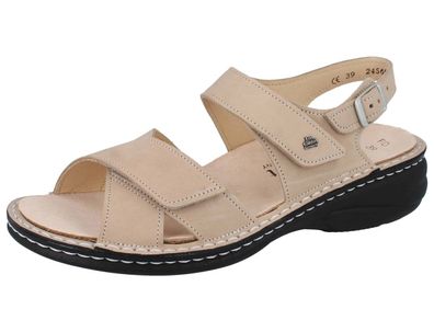 FINN Comfort Linosa Damen Sandalen beige ivory Nubuk