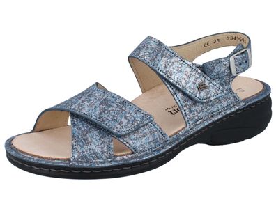 FINN Comfort Linosa Damen Sandalen blau jeans Strada Glattleder