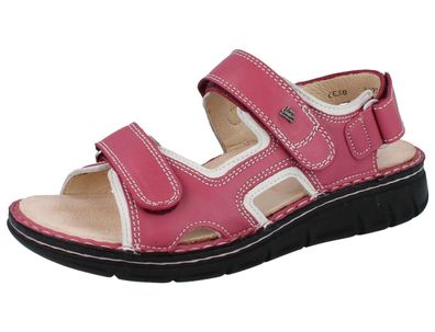 FINN Comfort Wanaka Soft Damen Sandale rosa azalea hielo Nube Agra Glattleder