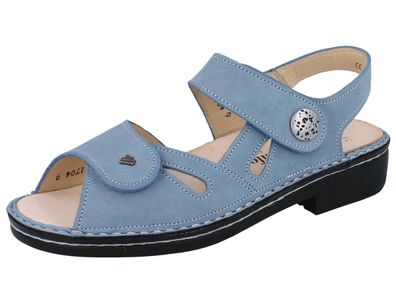 FINN Comfort Costa Damen Sandale blau blue Nubukleder