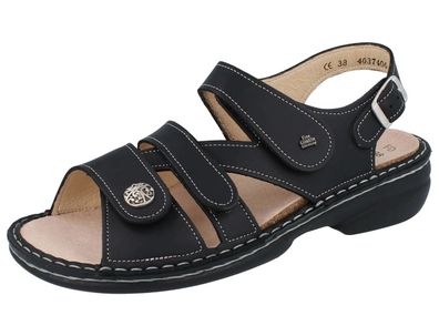 FINN Comfort Gomera Damen Sandalen schwarz black Sirio Glattleder