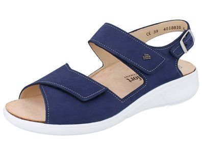 FINN Comfort Anaco Damen Sandale blau royal Nabuk Nubukleder