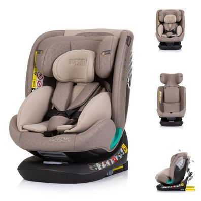 Chipolino i-Size Kindersitz Supreme (40-150 cm) verstellbar 360° drehbar Isofix