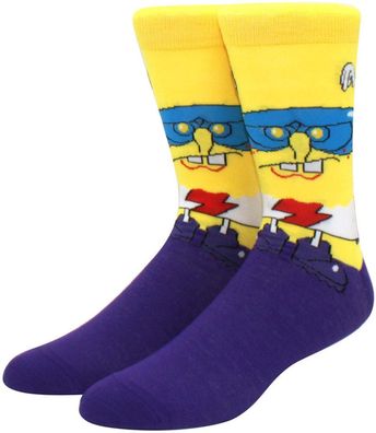 SpongeBob Schwammkopf Flash Socken in 3/4-Länge - SpongeBob Lustige Motiv-Socken