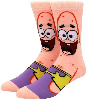 Patrick Star Happy Cartoon Socken in 3/4-Länge - SpongeBob Lustige Motiv-Socken