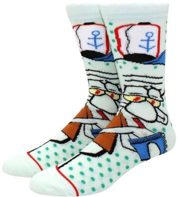 Thaddäus Q. Tentakel Mützenmann Socken in 3/4-Länge - SpongeBob Lustige Motivsocken