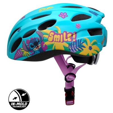 Disney Fahrradhelm In-Mold, "STITCH", M: 52-56cm, ab ca. 6 Jahre