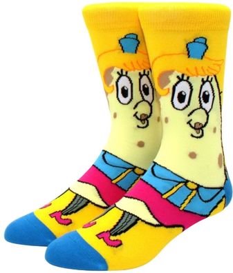 Mrs. Poppy Puff Cartoon Socken in 3/4-Länge - SpongeBob Lustige Motivsocken