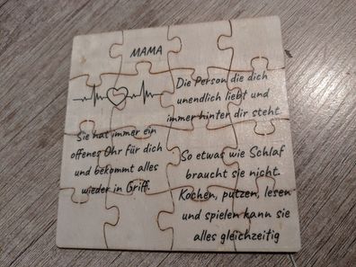 Holzpuzzle personalisierbar