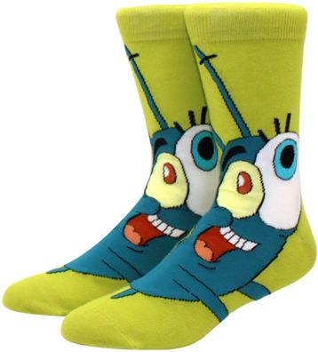 Sheldon J. Plankton Cartoon Socken in 3/4-Länge - SpongeBob Lustige Motivsocken