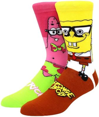 SpongeBob & Patrick Lustige Socken in 3/4-Länge - SpongeBob Lustige Motivsocken