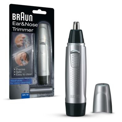 Braun Exact Series EN 10, Ohr, Nase, Schwarz, Silber, AAA, 60 min