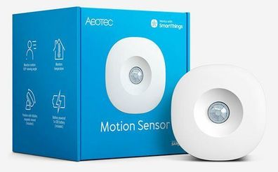 Aeotec Motion Sensor Zigbee 3.0, Bewegung, Kabellos, ZigBee, 2400 MHz, 40 m, Weiß