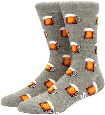 Bierkrüge Lustige Socken in 3/4-Länge - Cartoon Motivsocken für Bier Liebhaber