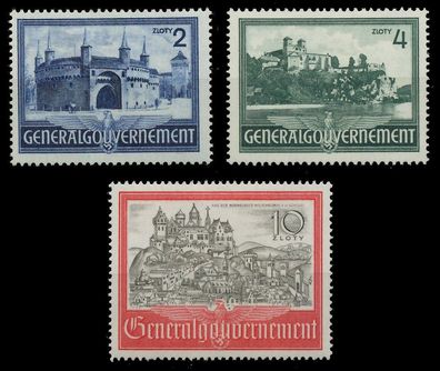 Generalgouvernement 1941 Nr 63-65 ungebraucht X7A0F12