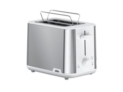 Braun HT 1510, 2 Scheibe(n), Edelstahl, Weiß, Kunststoff, Edelstahl, 900 W