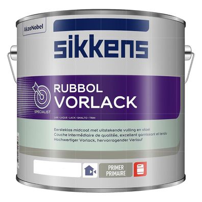 Sikkens Rubbol Vorlack 2,5L WEISS aromatenfreie Grundierung aussen / innen