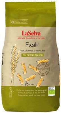 LaSelva 6x Fusilli - Teigwaren aus Hartweizengrieß 500g