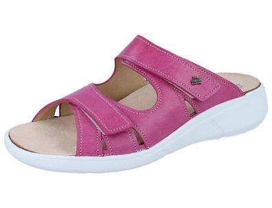 FINN Comfort Palau Damen Pantolette pink Nube Leder