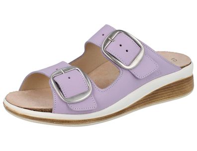 FINN Comfort FINNCO Curacao Damen Pantolette blau flieder Porto Glattleder