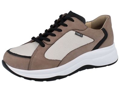 FINN Comfort FINNCO Piccadilly Damen Schnürschuhe beige Nubuk Hillcrest Leder