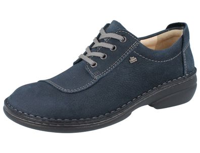 FINN Comfort Lexington Damen Halbschuhe Schnürschuhe blau marine Mustang Leder