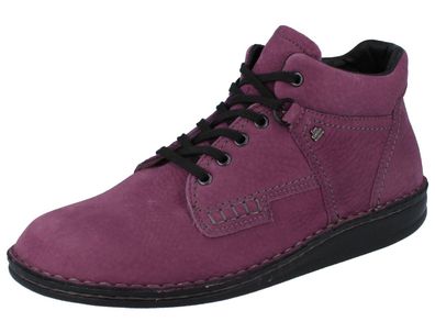 FINN Comfort Linz Damen Halbschuhe Schnürboot lila plum Tangobuk